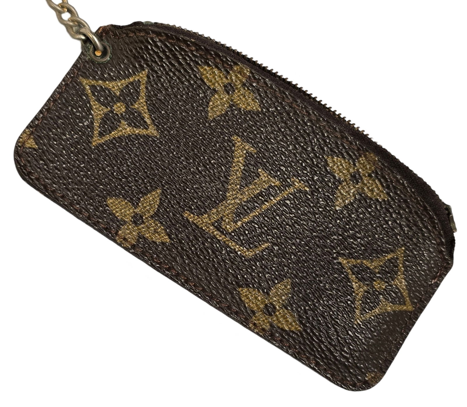 Vintage LOUIS VUITTON Monogram Etui Crepier Pochette Cles Key Pouch (1 of 4)