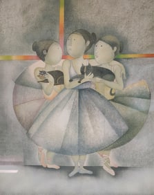 GRACIELA RODO BOULANGER (Bolivia, b. 1935) "Les Petit Rats, Ballerinas" Signed Ltd. Ed. Print