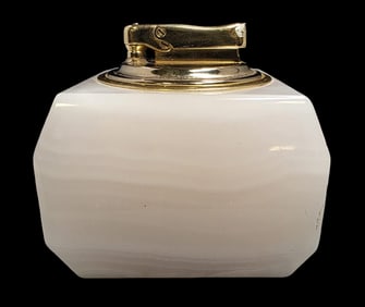 Vintage Mid-Century COLIBRI Onyx Table Lighter