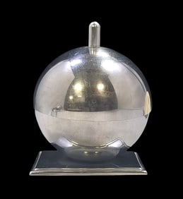 Vintage Mid-Century Modern Chrome Ball Ashtray