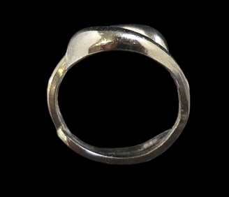Vintage Mid-Century Modern European 835 Silver Ring
