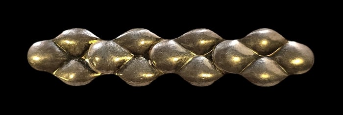 Vintage Mid-Century 800 Silver Bar Brooch