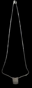 Vintage Mid-Century Modern KALEVI SARA Finland Sterling Silver Designer Pendant Necklace