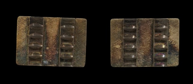 Vintage Mid-Century Modern 800 Silver Cufflinks