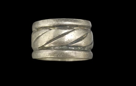 Vintage Handmade Sterling Silver Band Ring