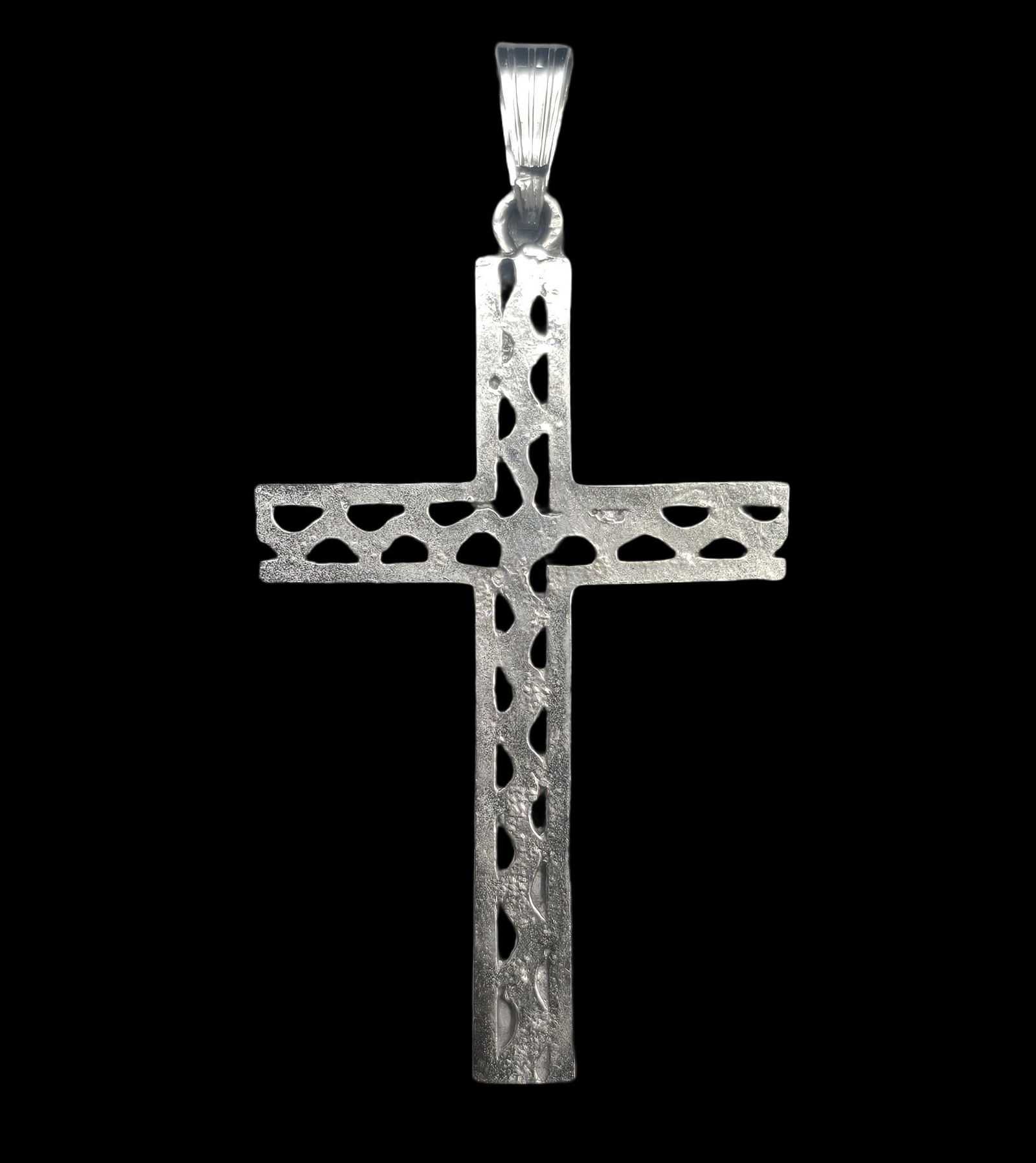 Vintage Mid-Century European 835 Silver Cross Pendant (1 of 5)