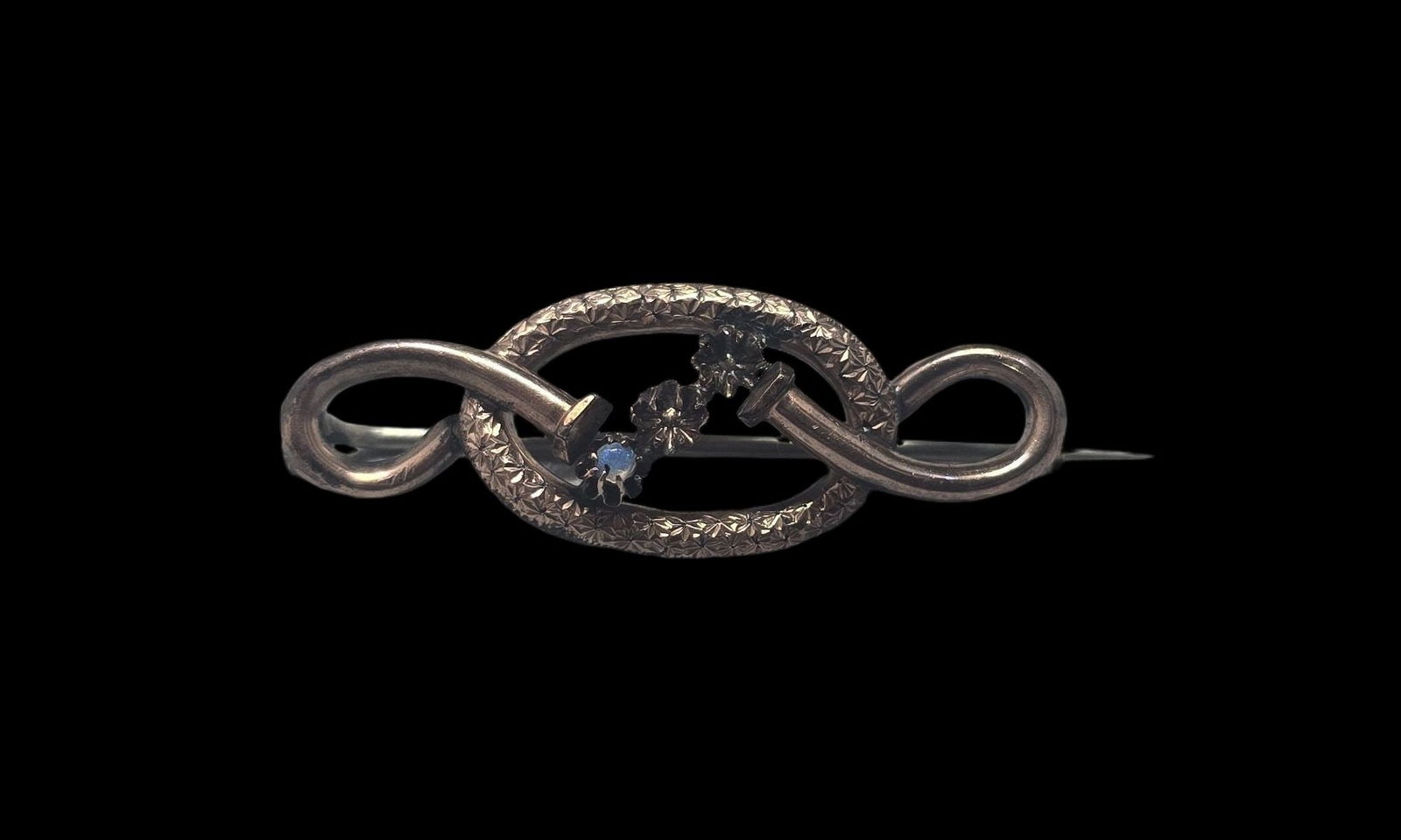 Antique ca. 1900 European Gold Filled Metal & Opal Brooch (1 of 7)