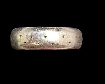 Vintage Mexican Sterling Silver Textured Band Ring