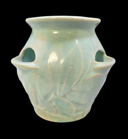 Vintage Mid-Century Modern MCCOY Blue Art Pottery Planter