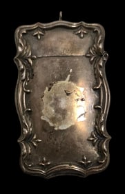 Ornate Antique Sterling Silver Match Case