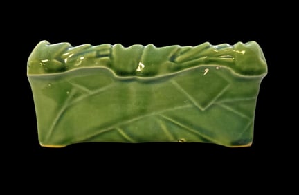 Vintage Mid-Century MCCOY Green Art Pottery Planter