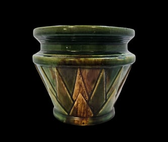 Vintage NELSON MCCOY Sunburst Art Pottery Planter