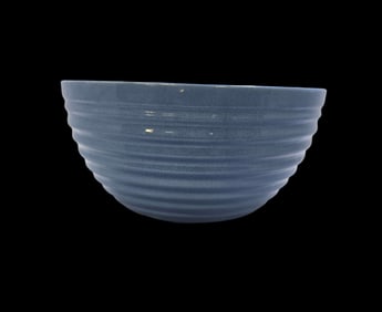 Vintage Mid-Century BAUER Blue Art Pottery Ringware Mixing Bowl