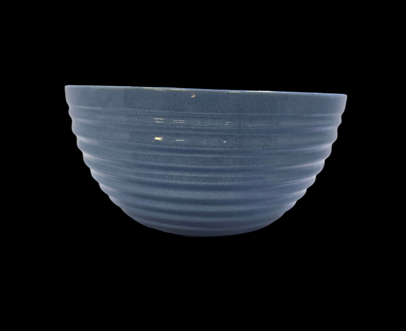 Vintage Mid-Century BAUER Blue Art Pottery Ringware Mixing Bowl (1 of 4)