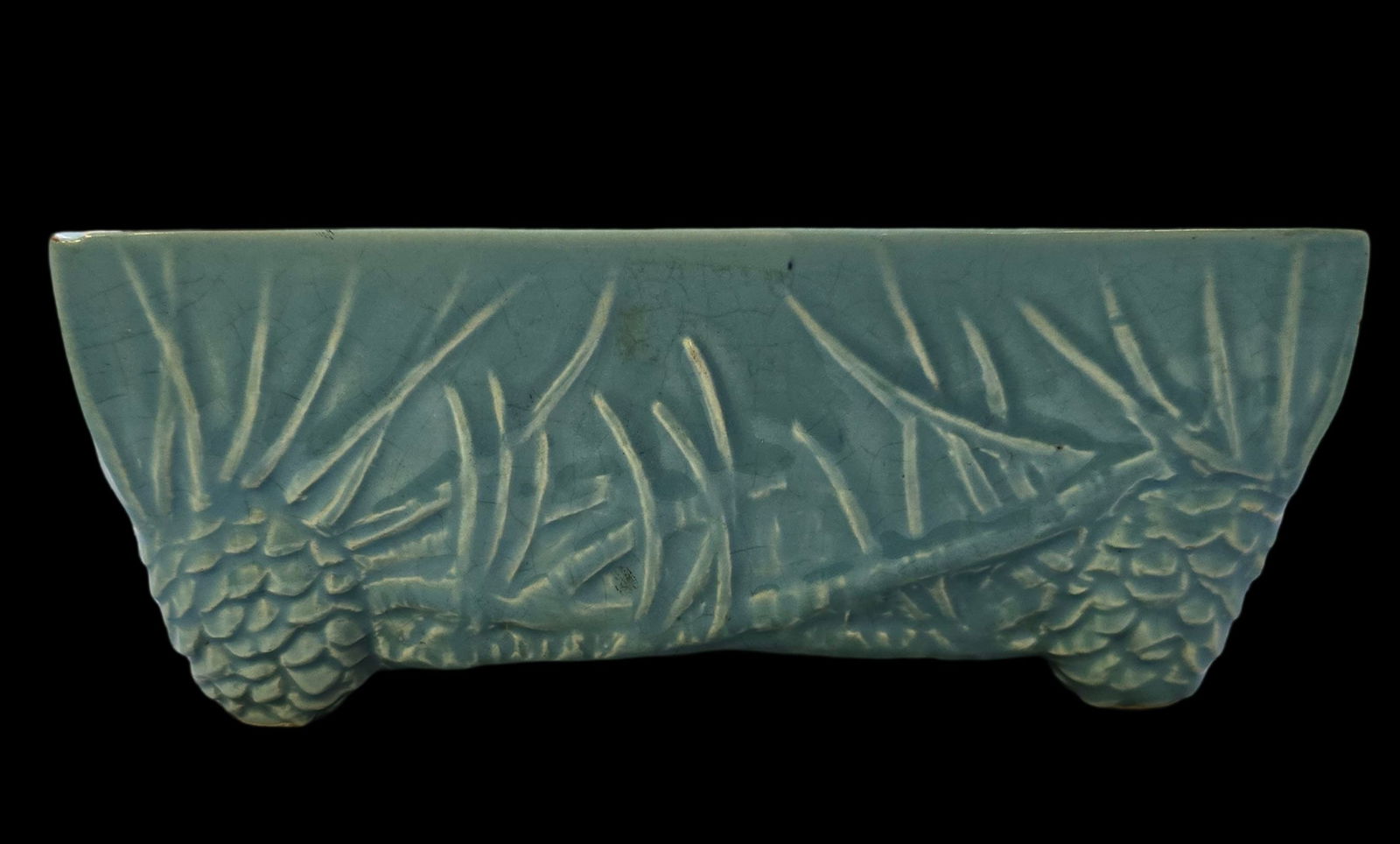 Vintage Mid-Century MCCOY Blue Art Pottery Planter (1 of 5)