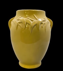 Vintage Mid-Century MCCOY Yellow Art Pottery Vase