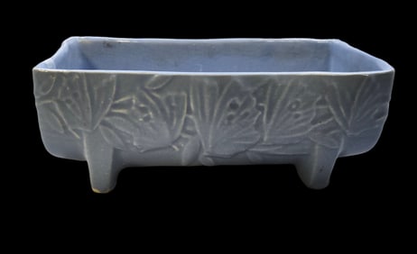 Vintage Mid-Century NELSON MCCOY Blue Art Pottery Planter
