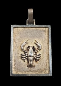 Vintage European 835 Silver Zodiac Scorpio Pendant
