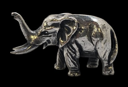 Vintage KUHN German Sterling Silver Elephant