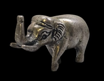 Vintage Sterling Silver Elephant Figurine