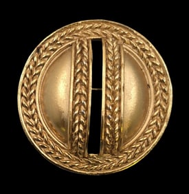 Vintage Goldtone Metal Costume Jewelry Brooch