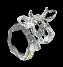 Vintage SWAROVSKI Crystal Figurine - Cow