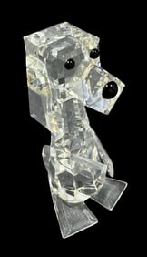 Vintage SWAROVSKI Crystal Figurine - Tall Dog