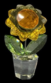 Vintage SWAROVSKI Crystal Figurine - Sunflower
