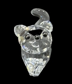 Vintage SWAROVSKI Crystal Figurine - Small Cat
