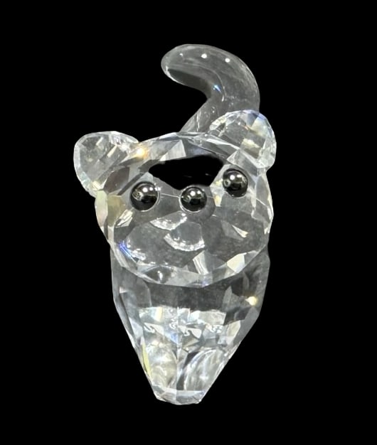 Vintage SWAROVSKI Crystal Figurine - Small Cat (1 of 4)