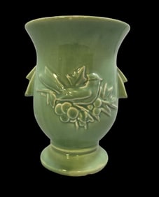 Vintage Mid-Century Modern MCCOY Lime Green Art Pottery Vase
