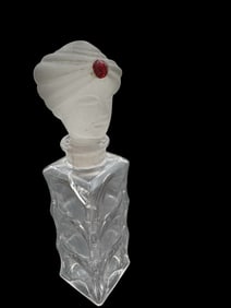Vintage ca. 1930s PRINCE DOUKA by MARQUAY France Perfume Bottle /w Turban Head Stopper