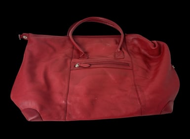 TIGNANELLO Red Leather Big Bag - Barely Worn