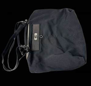 MARC JACOBS Nylon & Leather Black Shoulder Bag - Barely Worn