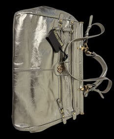 ROBERTO CAVALLI Diva Bag Gold Color Leopard Lining Gold Hardware - Never Worn