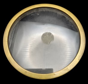 Ornate Antique Brass & Glass Base