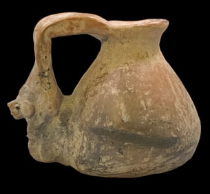 Antique Pre-Columbian Anthropomorphic Pottery Vessel