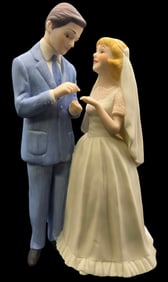 Vintage NORMAN ROCKWELL "With this Ring" Ceramic Figurine