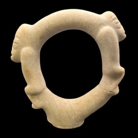Handmade Anthropomorphic Ring Shaped Sculpture