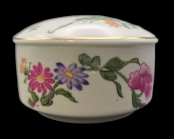 Vintage British ROYAL WORCESTER SPODE "Hammersley" Procelain Trinket Box