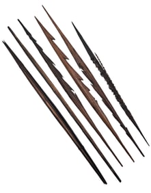 Lot of Vintage Handmade African Tribal Spear Tips