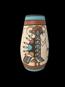 Vintage Native American NAVAJO Pottery Ceramic Vase
