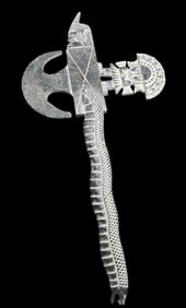 Vintage Maya Style Handmade Soapstone Axe