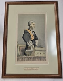 Antique Framed VANITY FAIR Print /w Law Theme - Sir Richard HennCullins