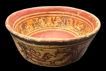 Antique Pre-Columbian Pottery Bowl