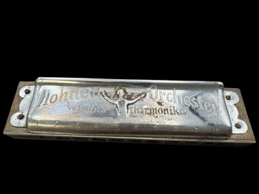 Vintage HOHNER Orchester 1 Harmonica 1945- 1950 Orginal Box Works