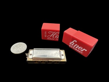 Vintage HOHNER Little Lady Germany Miniature Harmonica 1940s Orginal Box