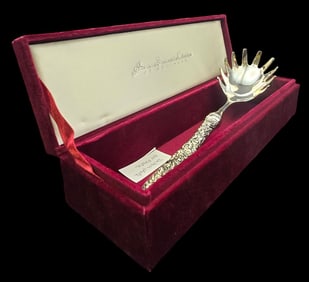 Vintage AMERICAN SILVERSMITHS Collection Silverplate Pasta Server in Original Box