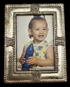 Vintage Italian Sterling Silver Miniature Picture Frame