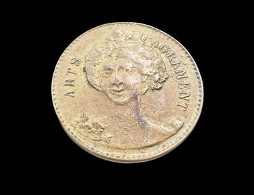 Vintage Brothel Token Vichy -La Feria Brass filled Coin